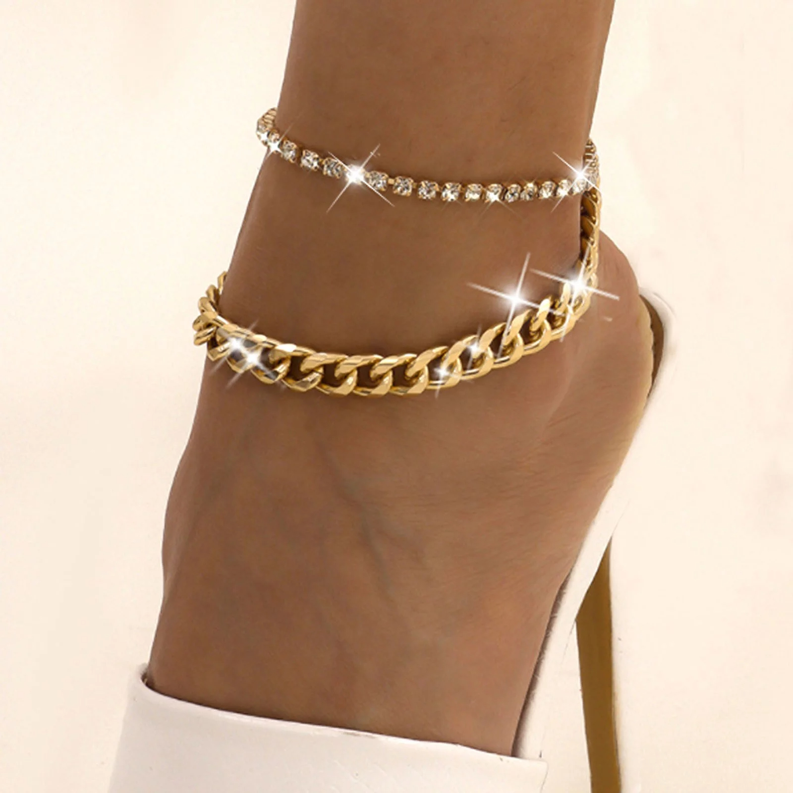 Gold ankle bracelets, also known as anklets, are versatile and timeless accessories that can add a touch of elegance and charm to any outfit.