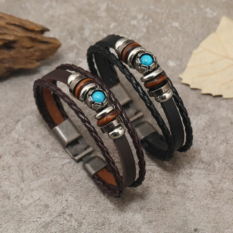 Men's leather bracelets, accessories play a pivotal role in defining and refining one's personal style. Among these accessories