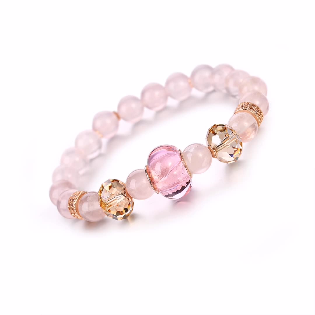 Rose quartz bracelets are not only elegant accessories but also carry symbolic meanings and healing properties.