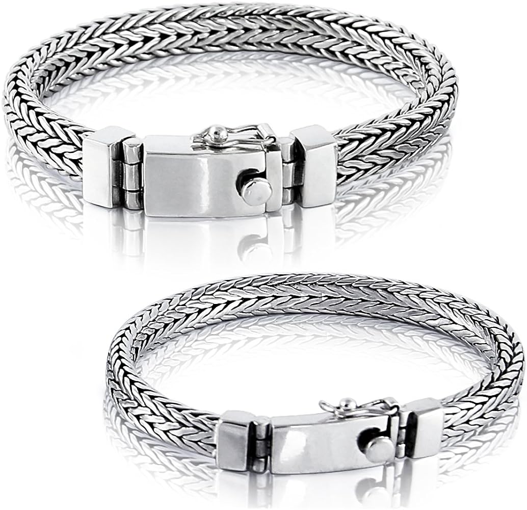 Mens bracelet silver