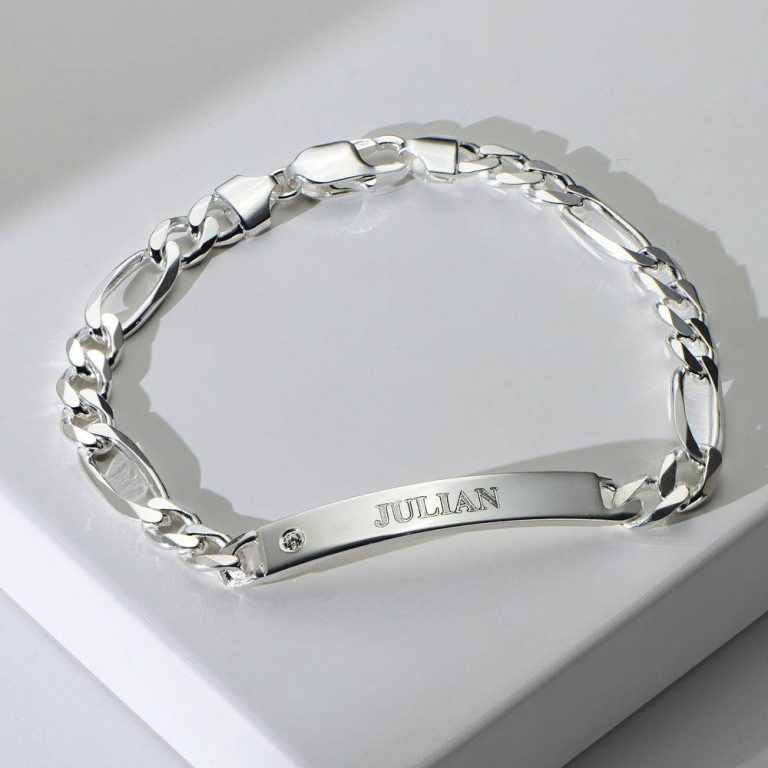 Mens bracelet silver