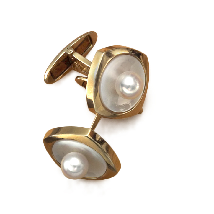 pearl cufflinks