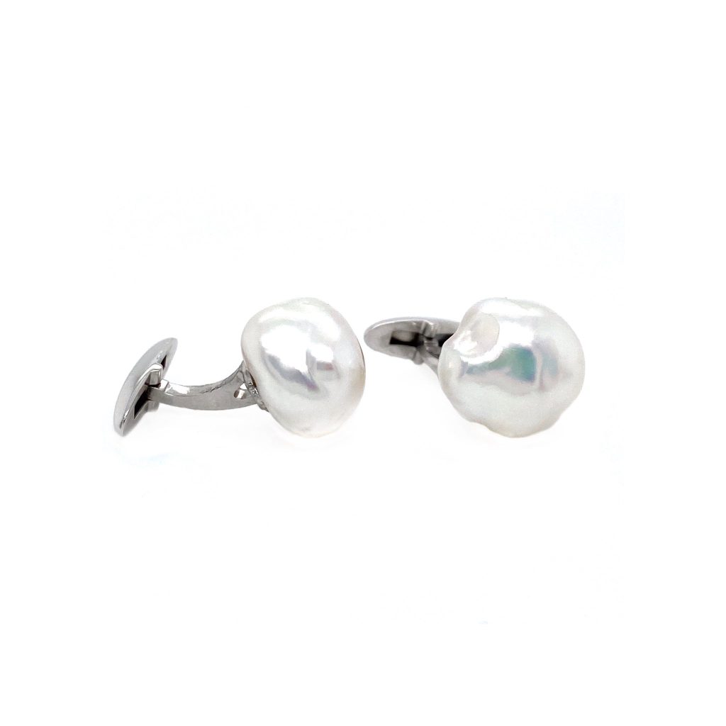 pearl cufflinks