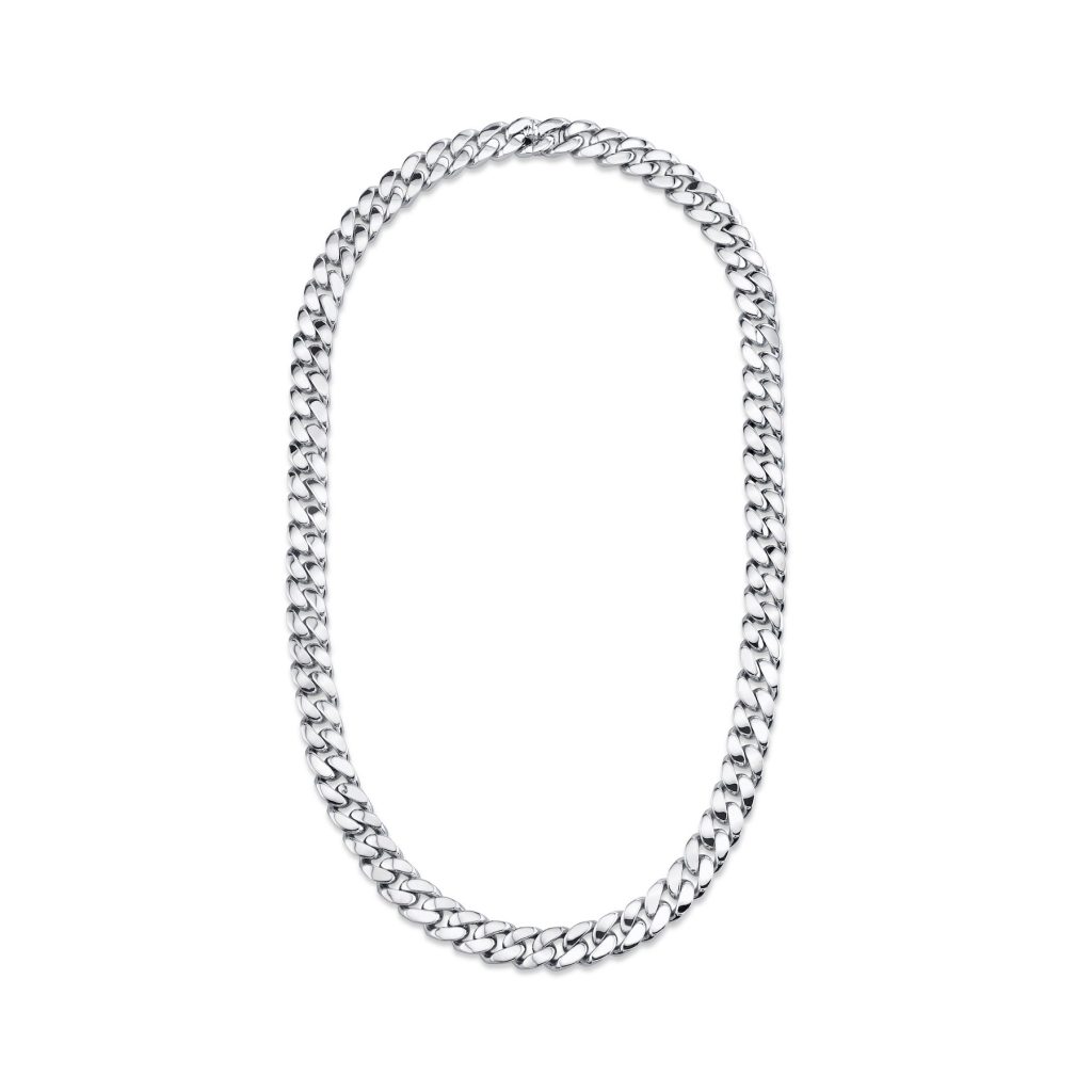 white gold necklace men