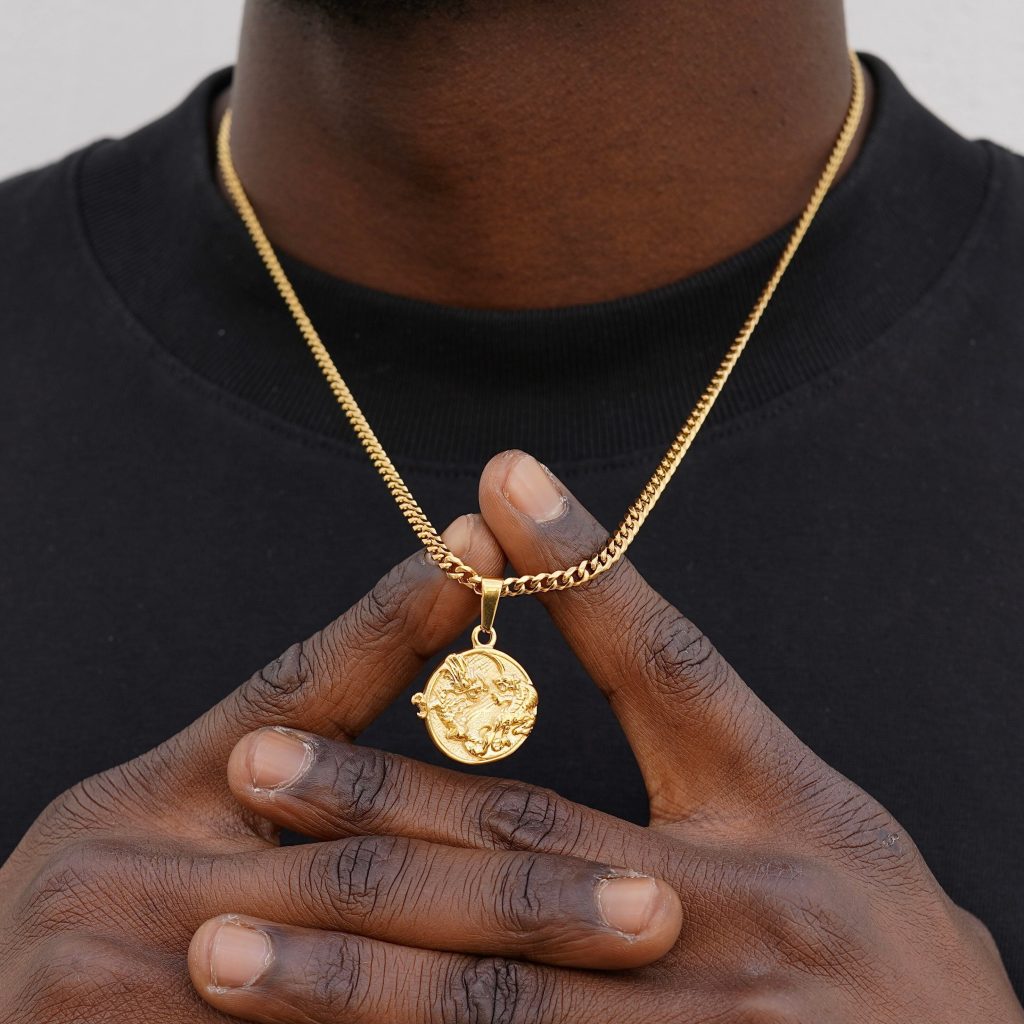 gold necklace men