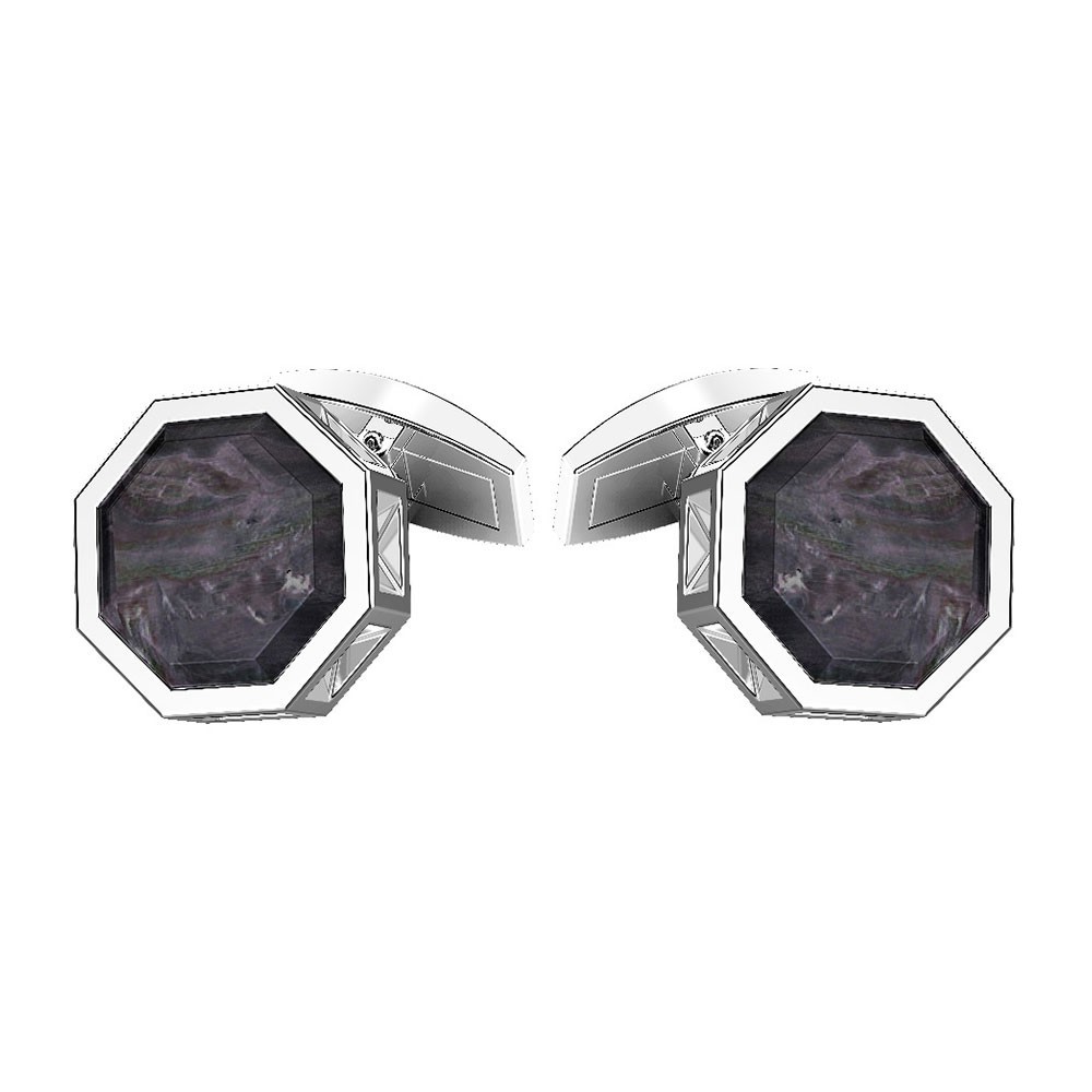 black cufflinks