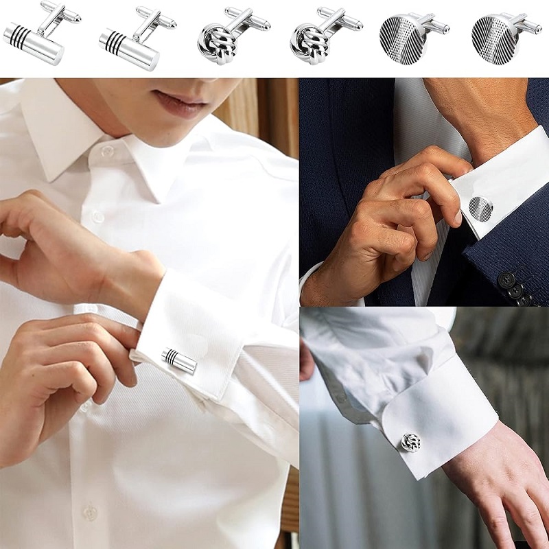 cufflinks on a regular shirt