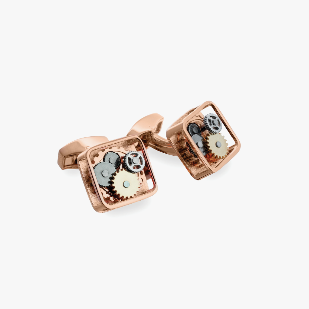 rose gold cufflinks