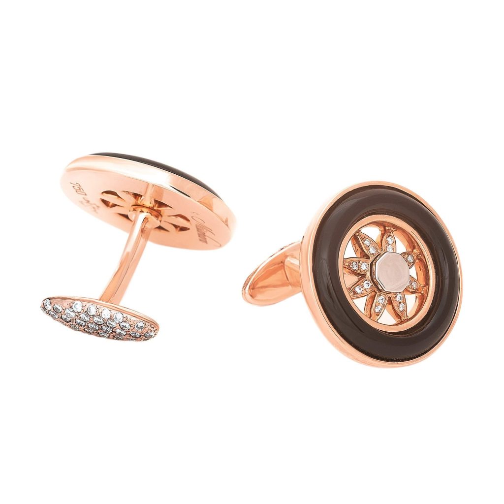 rose gold cufflinks