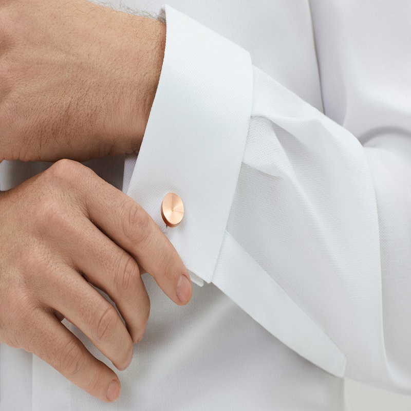 cufflinks on a regular shirt