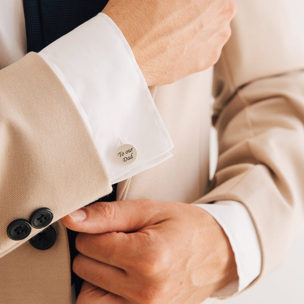 Engraved cufflinks