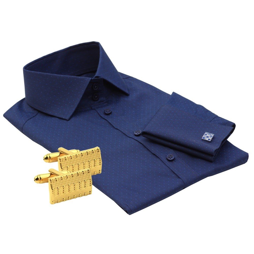 cufflinks on a shirt with buttons