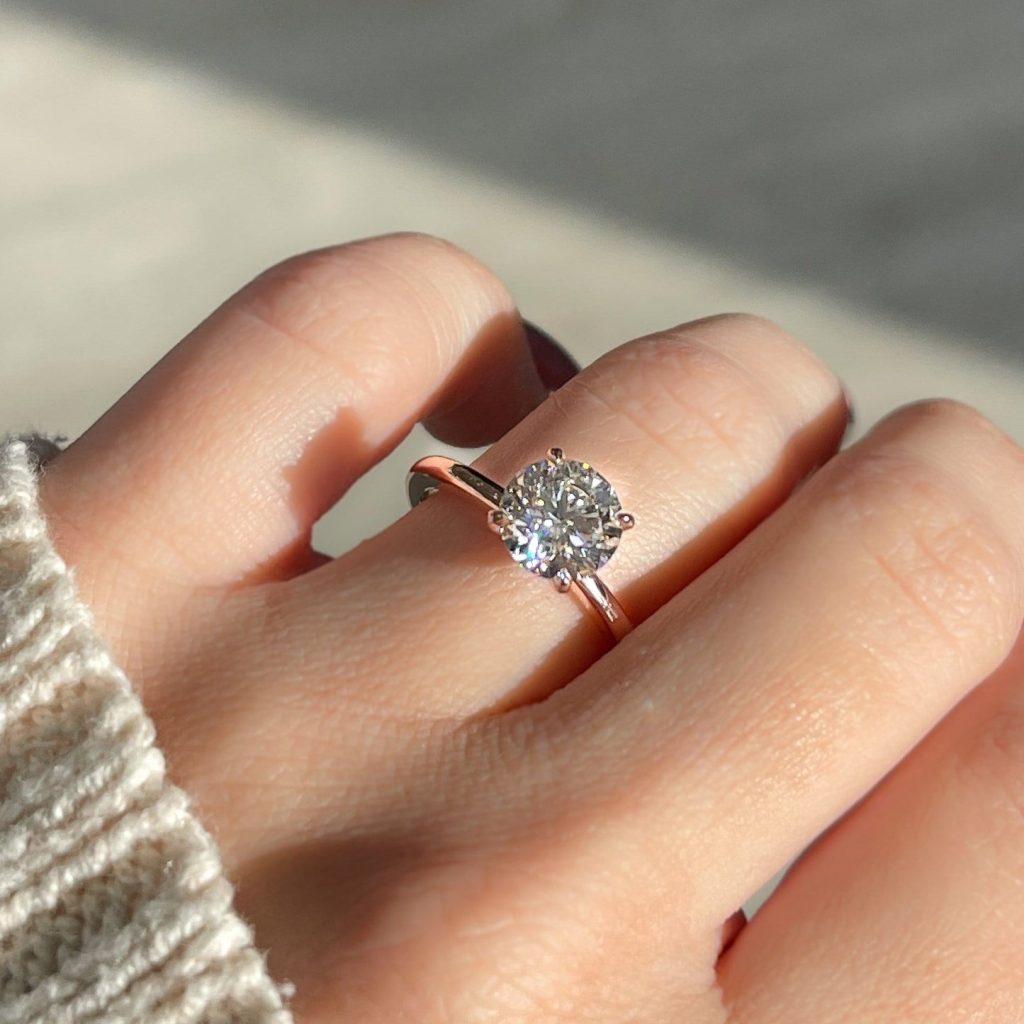 clean engagement ring