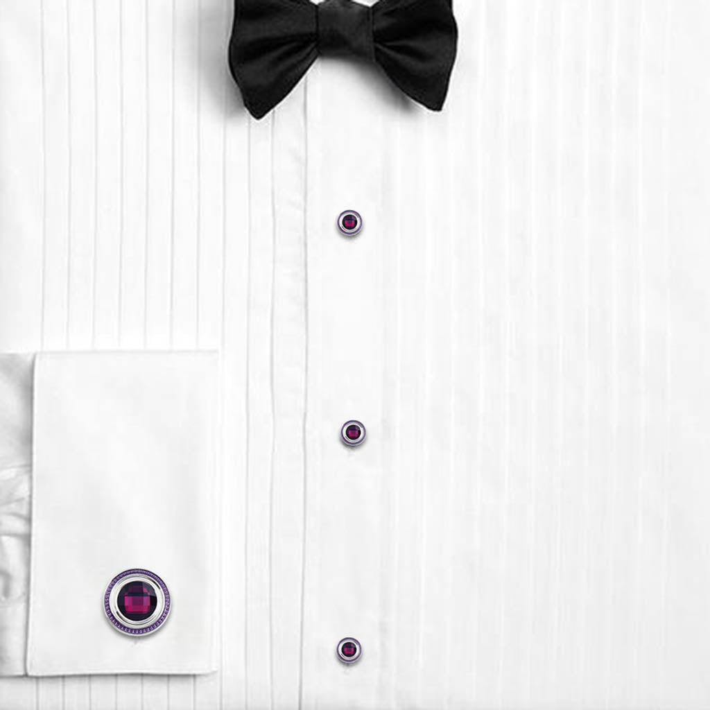 cufflinks on a shirt with buttons