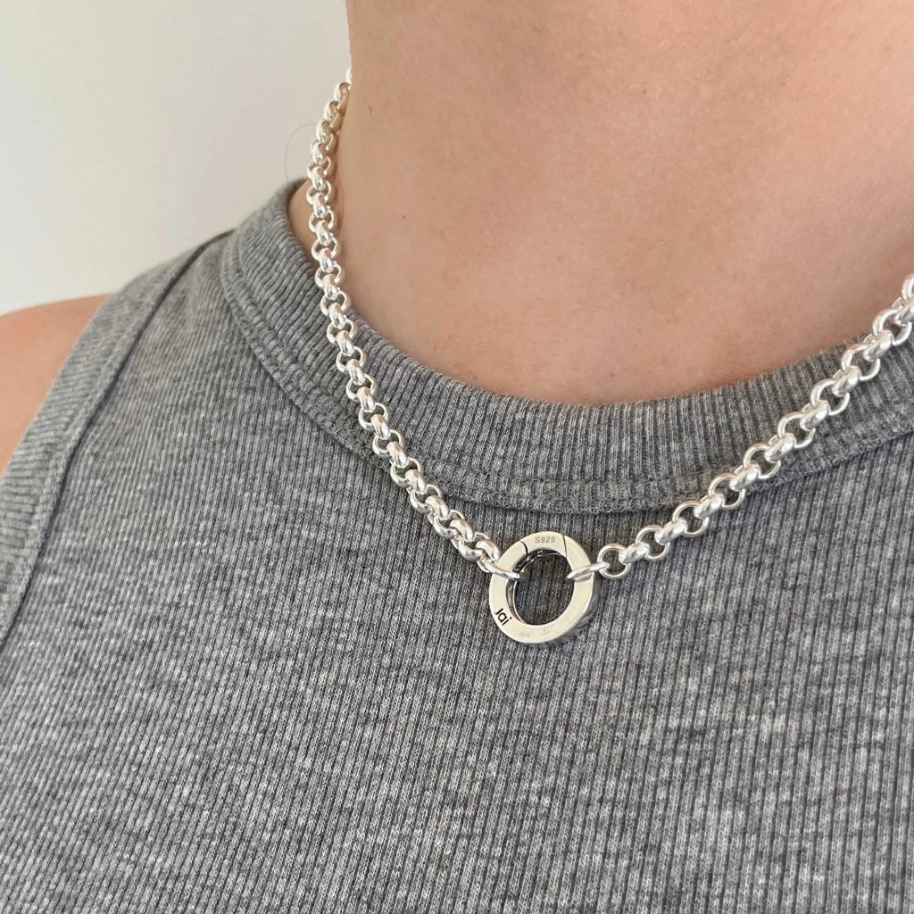 silver charm necklace