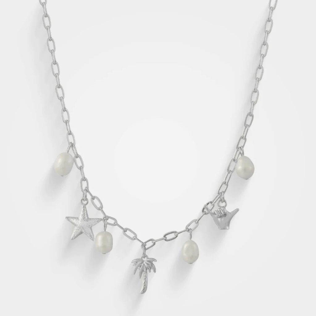 silver charm necklace