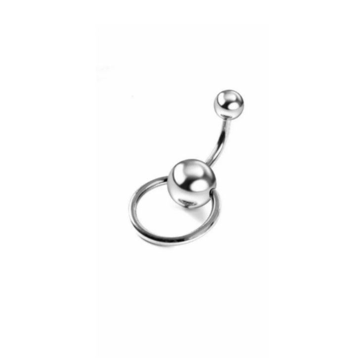 sterling silver navel ring