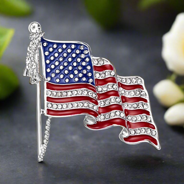 USA flag pin