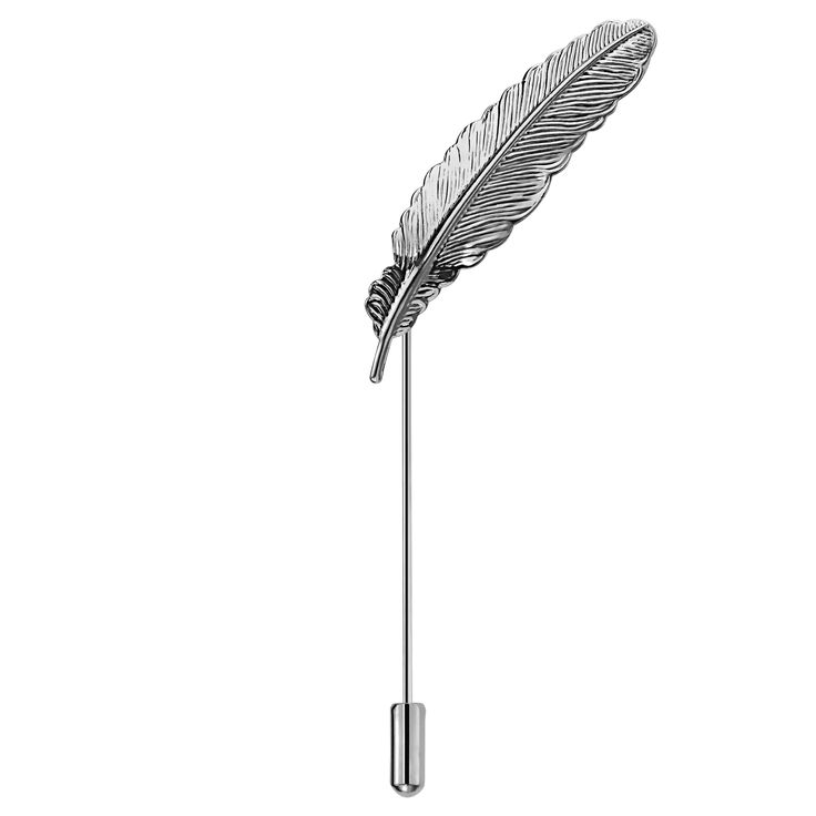 feather lapel pin